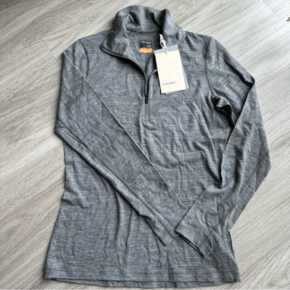 ICEBREAKER Women's Merino 200 Oasis Long Sleeve Half Zip Thermal Top - Picture 4 of 8